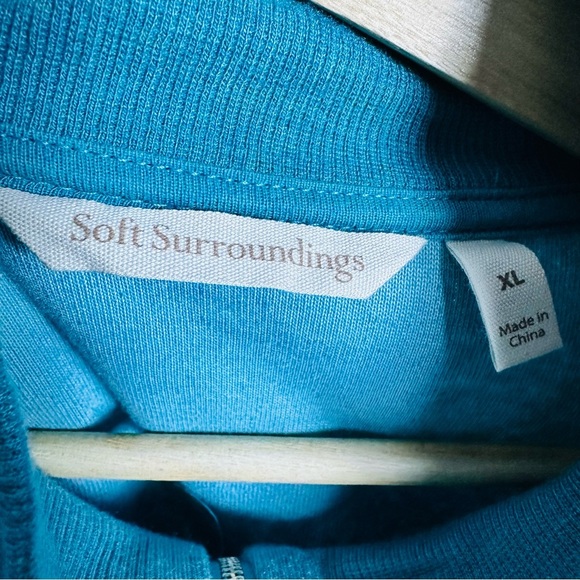 Soft Surroundings Adalyn Pullover Tunic Size XL Quarter-Zip Top Lightweight - Picture 8 of 13